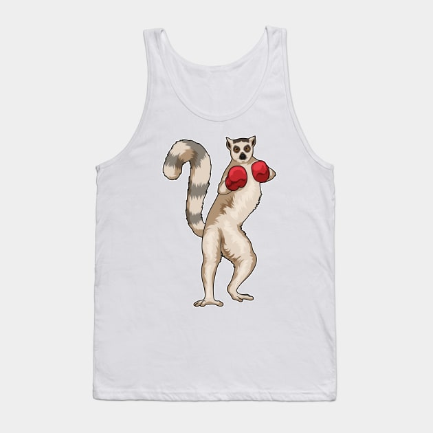 Lemurs Boxer Boxing gloves Boxing Tank Top by Markus Schnabel